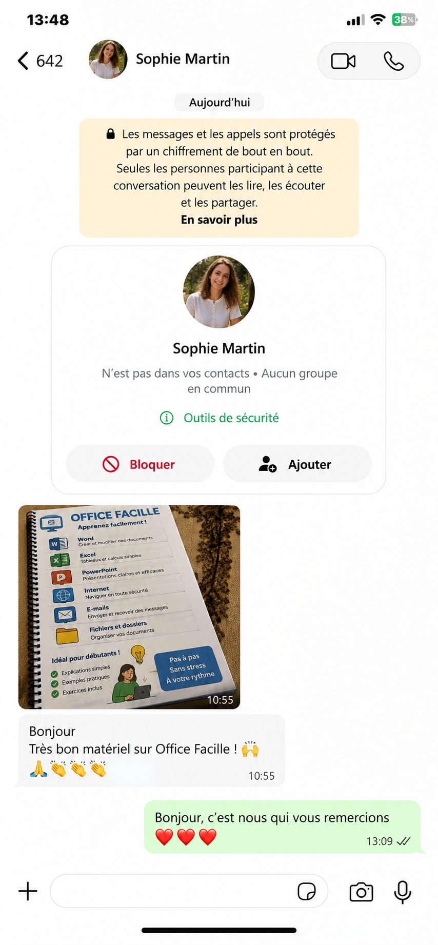 Retour de Sophie Martin sur Office Fácil